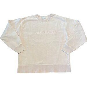 TALENTLESS Sweatshirt Embroidered Circle Logo Unisex ‎  S/M Lilac